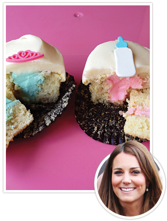 Kate Middleton cupcake reveal