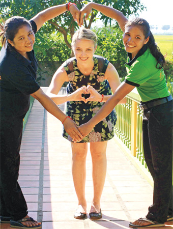 Dianna Agron and Somaly Mam Foundation