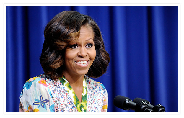 Michelle Obama Ombre Highlights