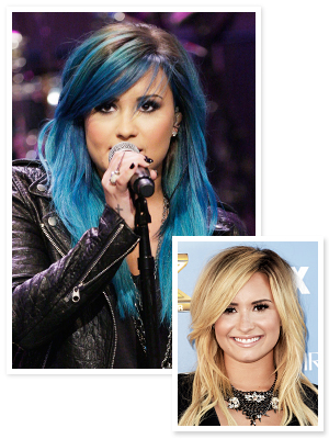 Demi Lovato Blue Hair