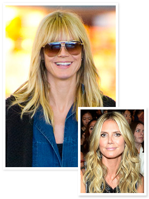 Heidi Klum Hair - Bangs