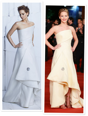 Jennifer Lawrence, Dior dress