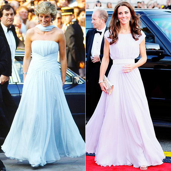 diana and kate similar outfits