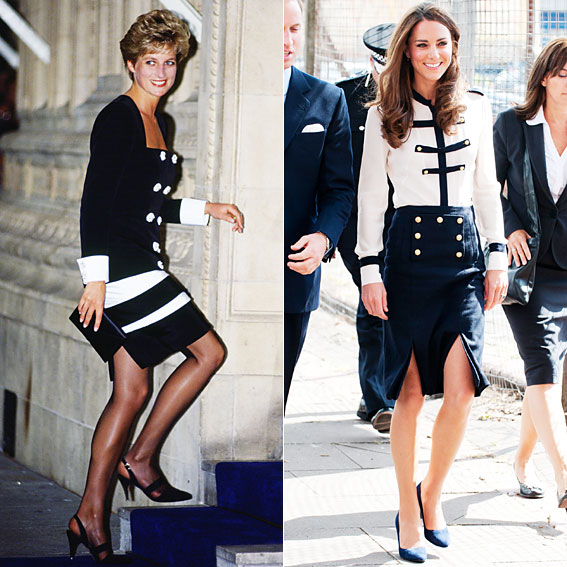 diana and kate similar outfits