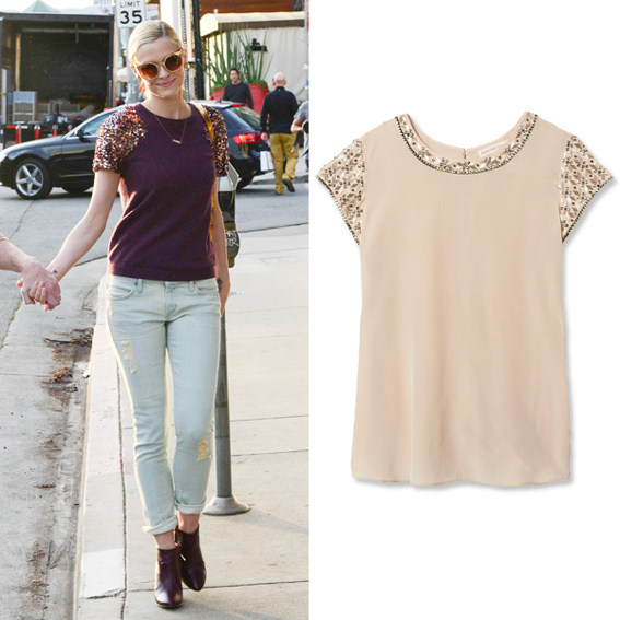 Bejeweled Tee: Jaime King