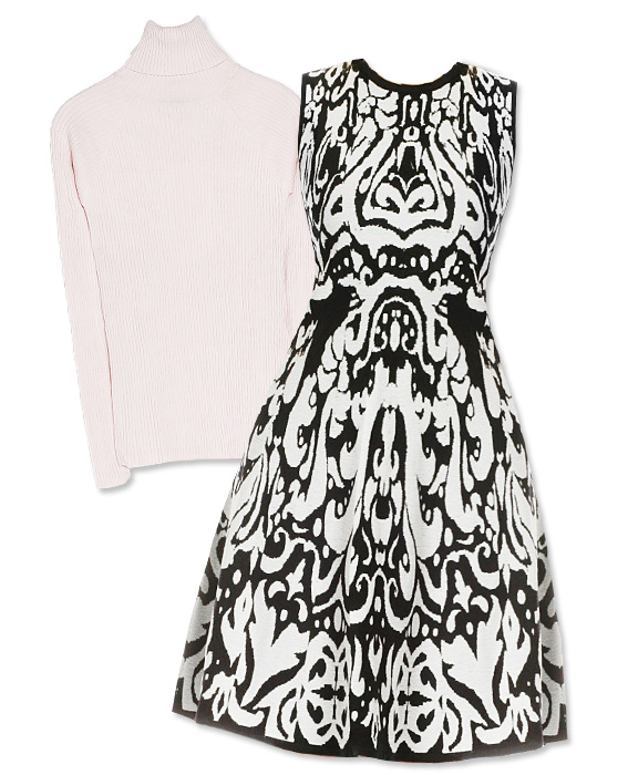 Turtleneck + Sleeveless Dress How to Make Winter Clothing Work in