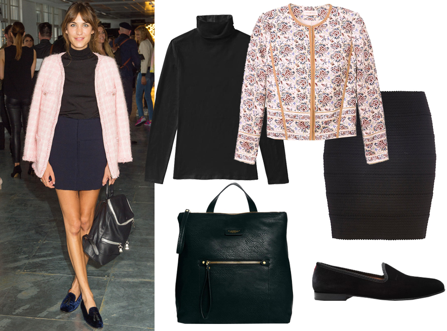 Celebrity-inspired work outfits: Alexa Chung