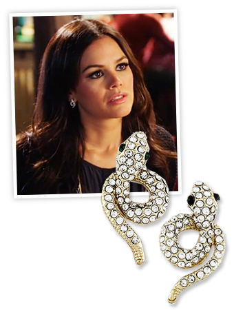 Rachel Bilson and My Jewel Candy Snake Earrings