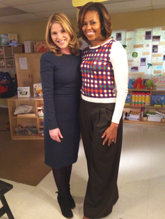 Jenna Bush Hager and Michelle Obama