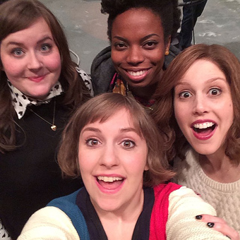 Aidy Bryant, Lena Dunham, Sasheer Zamata, and Vanessa Bayer