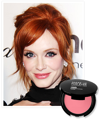christina hendricks blush makeup forever