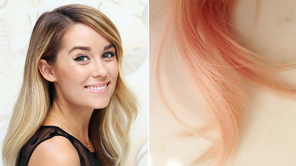 Pretty In Pink: Lauren Conrad Returns To Rose-colored Hairbeauty 