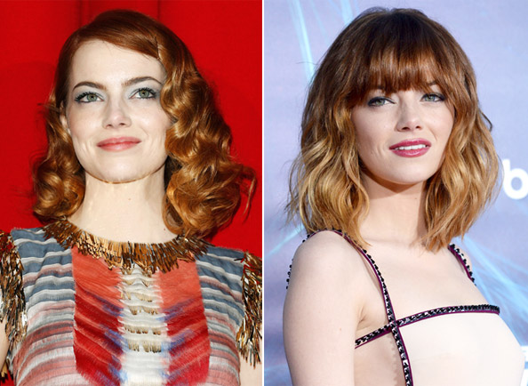 Emma Stone Haircut - Bangs - Ombre