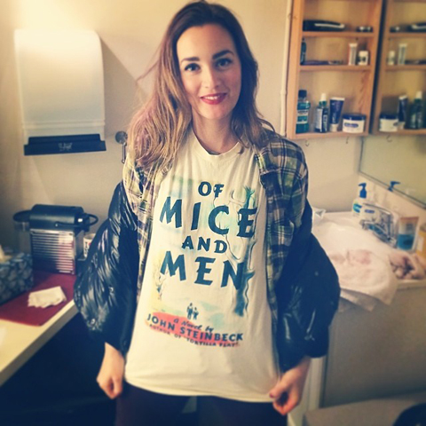 Leighton Meester in Out of Print Clothing