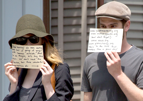 Emma Stone and Andrew Garfield