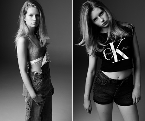 Lottie Moss for Calvin Klein Jeans x mytheresa.com The Re-Issue Project