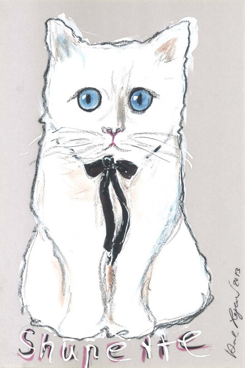 Karl Lagerfeld and Choupette for Shu Uemura