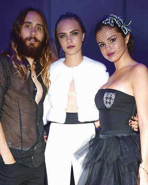 Jared Leto, Cara Delevingne and Selena Gomez