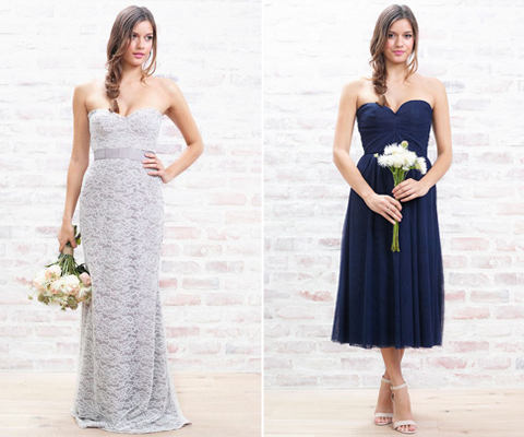 Paper Crown Bridesmaid Dresses
