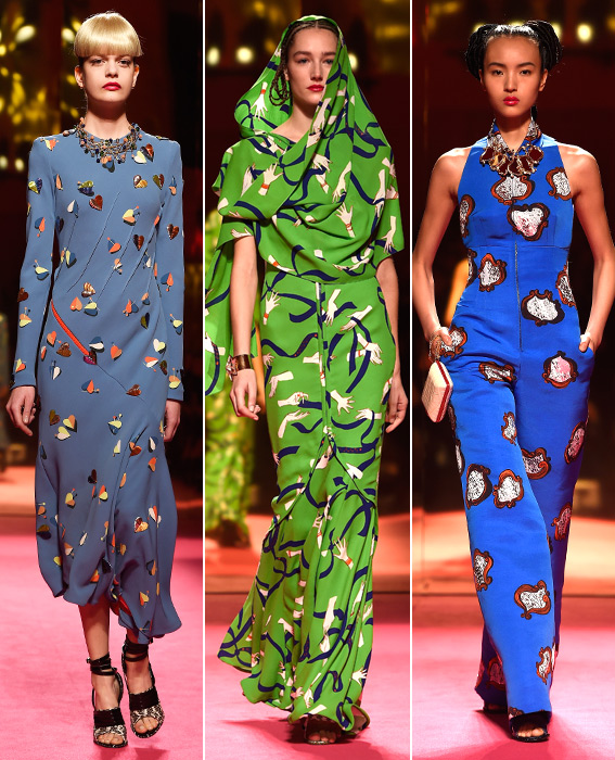 Quirky Prints Galore at Schiaparelli Your Guide to Spring 2015 Couture Fashion Week