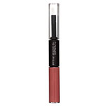 One end holds the extended-wear color, the other contains the gloss that "seals the color in," says makeup artist Mitzi Spallas, who has used it on Edie Falco., MAC