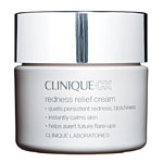 This silver pot is like gold to dermatologists because of soothing antioxidants, plus caffeine, which constricts blood vessels to relieve redness., Clinique.