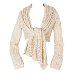Crochet cotton sweater, DKNY Pure.