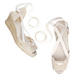 Cotton-blend wedges, Espadrilles Etc..