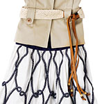 Woven leather belt, Express Design Studio.