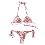 Polymide-spandex bikini top and bottom, L. Space.