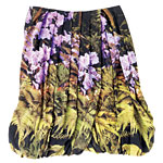 Garden-print silk georgette skirt, Tracy Reese.