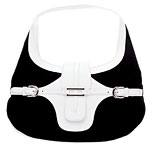 Microfiber bag with faux-leather trim, Spiegel.