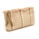 Raffia cosmetics clutch, Gap.