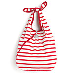 Cotton canvas striped bag, Jack Gomme.