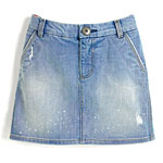 Denim miniskirt, Meli Melo.