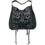 Black leather bag, Anna Sui.