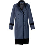 Blue and black coat, Chlo.