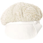 White fur cap, Dolce & Gabbana.
