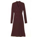 Cranberry double-breasted sweater coat, Kenneth Cole New York.