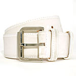 White suede belt, Max Mara.