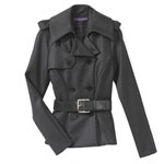Vintage charcoal wool double-breasted jacket, Ralph Lauren.
