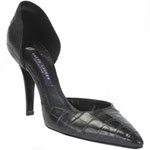 Black alligator shoe, Ralph Lauren.
