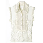 White lace blouse, Valentino.