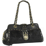 Black pony bag, Versace.