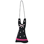 Lavender sachet car freshener in black [also in lavender and pink], Lavender Meadows.