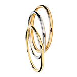 Bangles of 18kt yellow, white and rose gold, Tiffany & Co..
