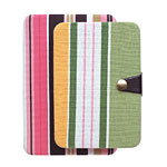 Fabric-covered cases for MP3 player and PDA, in three motifs, Pilgrim Designs.