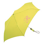 Monogrammed umbrella with gel comfort grip in lime (also fuchsia, royal blue), Shedrain.