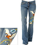 Embroidered Jeans, Allen B. by Allen Schwartz.