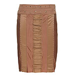 Nylon and rayon stud-embellished skirt, Marciano.
